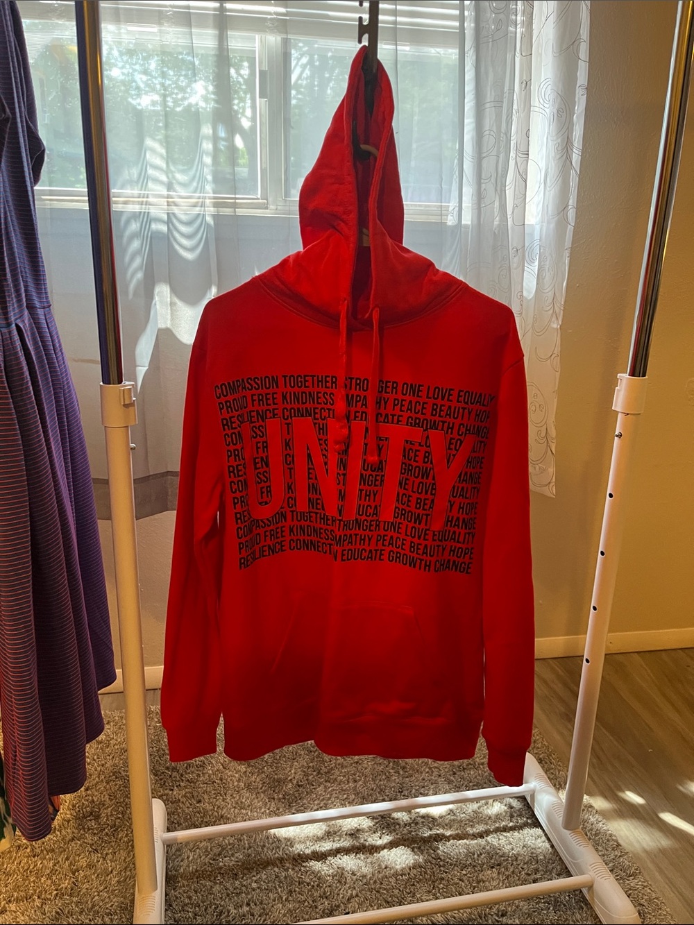 Sz L Like New Red Unity Hoodie